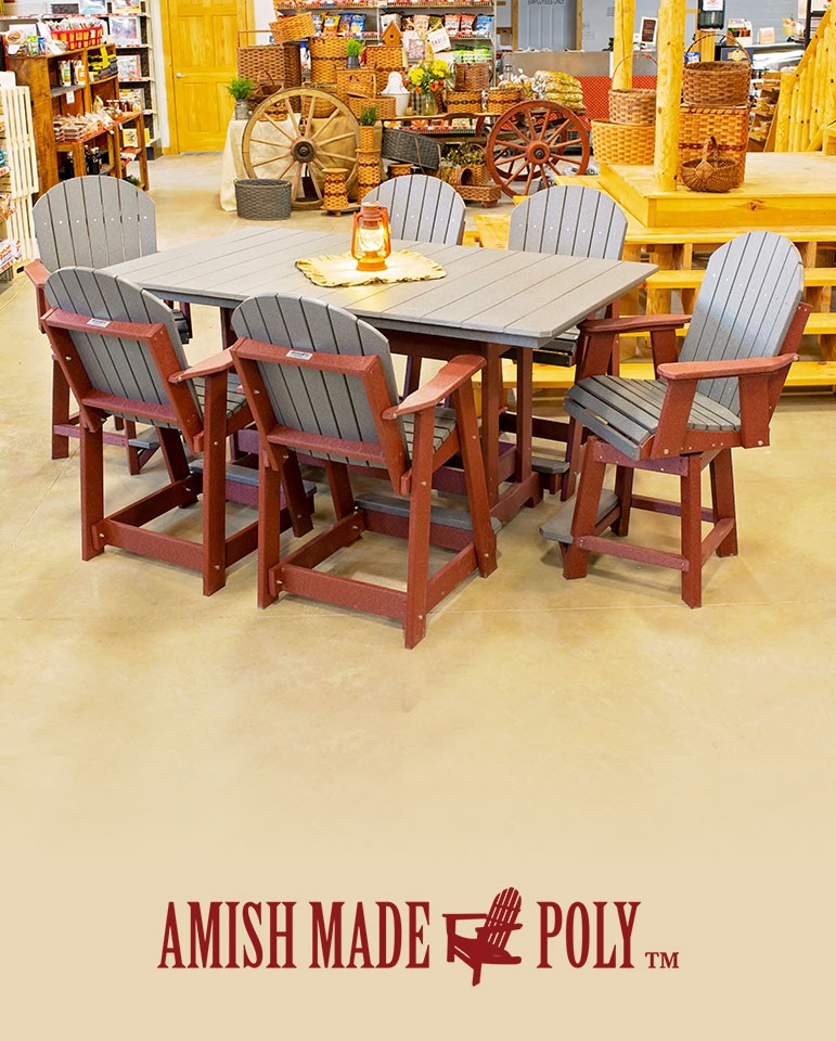 Amish bar height clearance table and chairs
